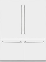 ZLINE 60 In. 32.2 Cu. Ft. White Matte Built In French Door Refrigerator