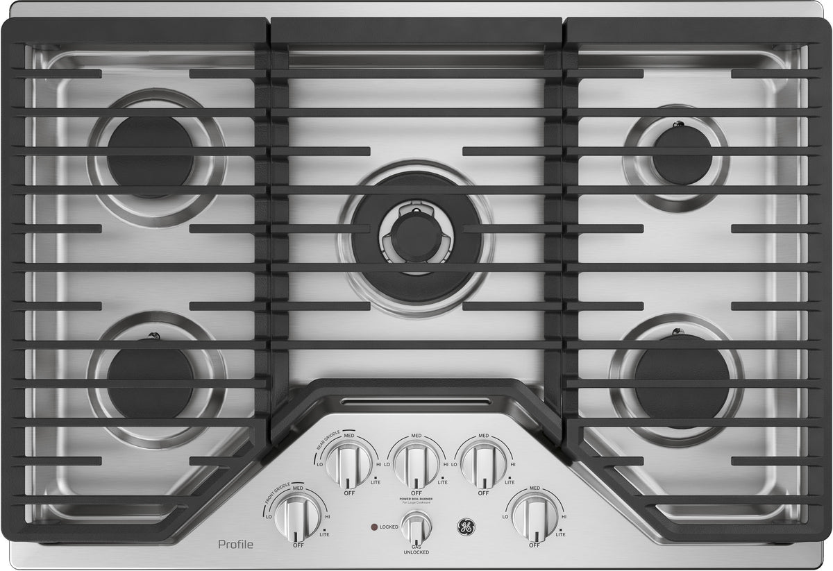 GE Profile 30" Stainless Steel Gas Cooktop
