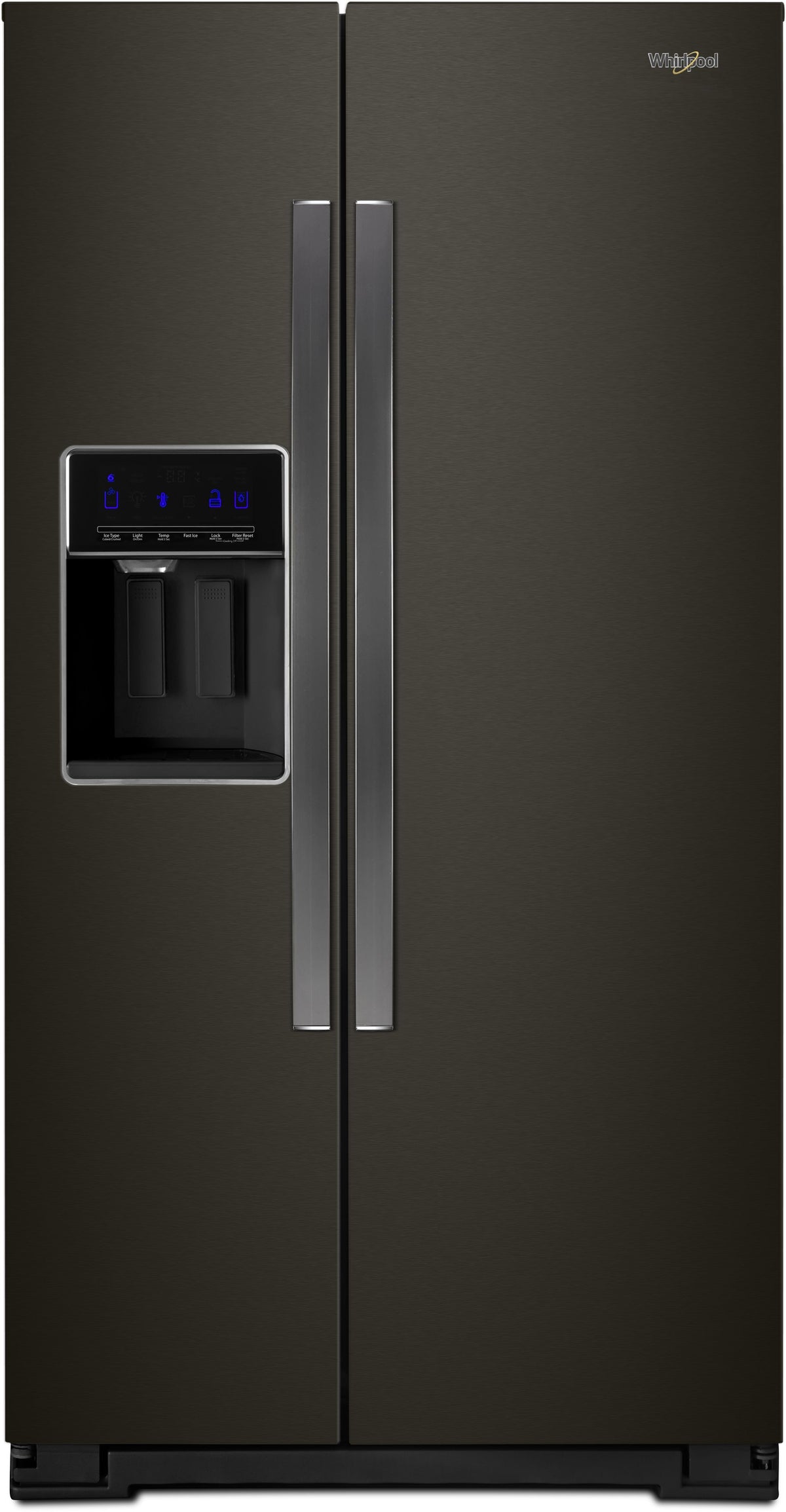 Whirlpool® 20.6 Cu. Ft. Fingerprint Resistant Black Stainless Counter Depth Side-By-Side Refrigerator