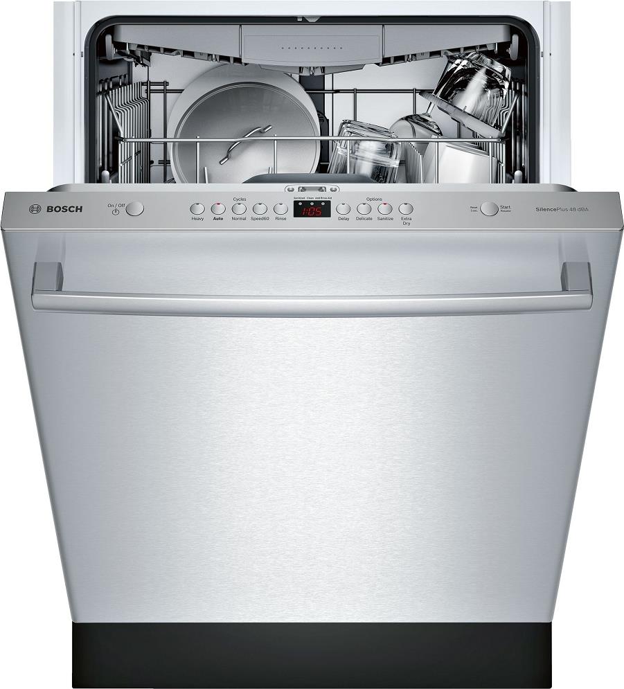 NIB Bosch 100 Series 24" Fully Integrated Stainless Steel Dishwasher SHXM4AY55N