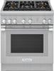 Thermador Pro Harmony 30" SS 5 Sealed Star Burners Pro-Style Gas Range PRG305WH