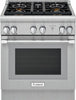 Thermador 30" 4 Star Burners Dual Fuel Pro Harmony Professional Range PRD304WHU