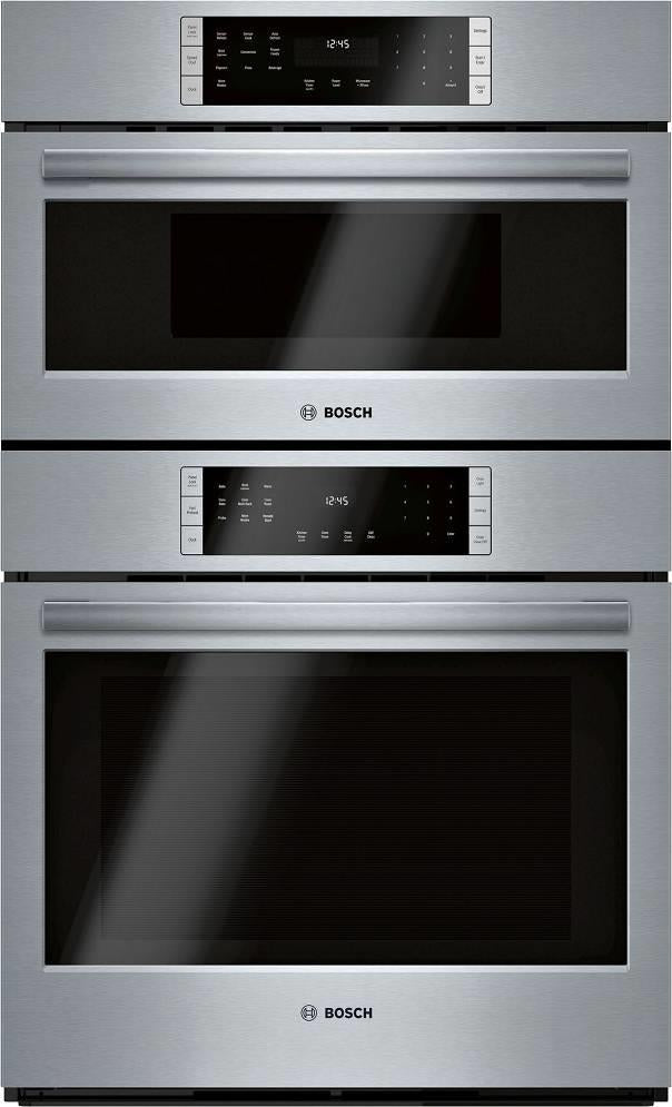Bosch 30 Inch 800 Series Home Connect Smart Combination Speed Oven HBL8753UC