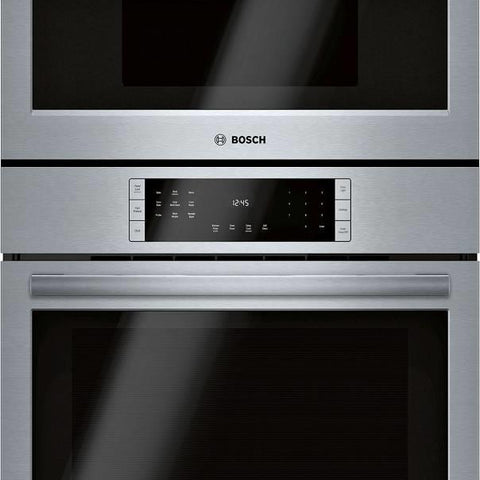 Bosch 30 Inch 800 Series Home Connect Smart Combination Speed Oven HBL8753UC
