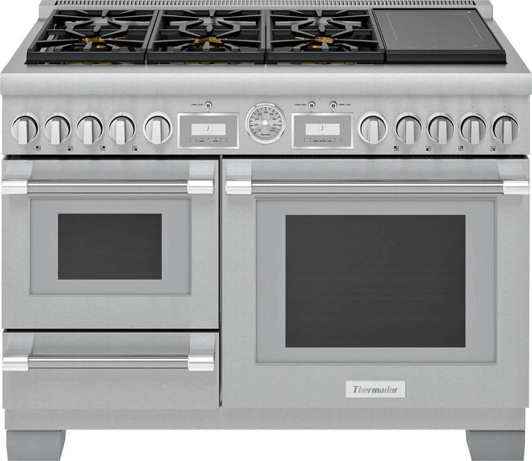 Thermador Pro Grand Professional 48" Stainless Smart Dual Fuel Range PRD48WISGU