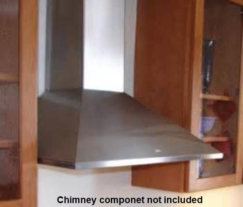 Faber 36" Decorative Collection Synthesis Wall-Mount SS Chimney Hood SYNT36SS
