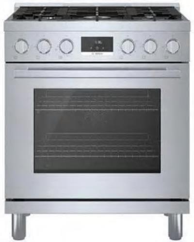 Bosch 800 Series HGS8055UC 30" Freestanding Gas Range with 5 Sealed Burners S.S