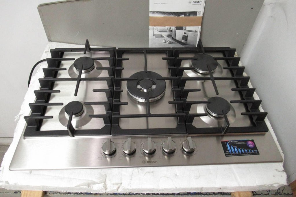 Bosch 800 Series 30" SS FlameSelect Low Profile 5-Burner Gas Cooktop NGM8057UC