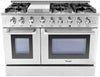 Thor Kitchen 48" 6 Sealed Burners Freestanding Professional Gas Range HRG4808U - Alabama Appliance