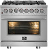 Forno Pro-Style FFSGS612536 36" Professional Dual Fuel Range LP Stainless Steel