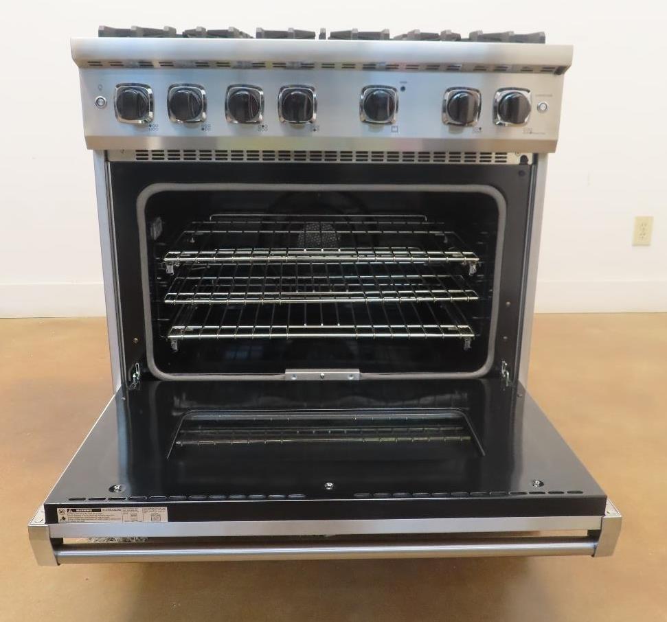 Viking 5 Series VGR5366BSS 36" Pro-Style Natural Gas Range 2017 Model Images