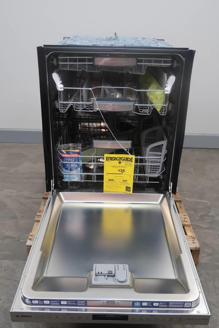 Bosch 800 Series 24" 40dB Stainless Crystal Dry Integrated Dishwasher SHXM88Z75N