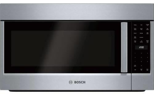 Bosch 800 Series 30" White LED Over The Range SS Convection Microwave HMV8053U