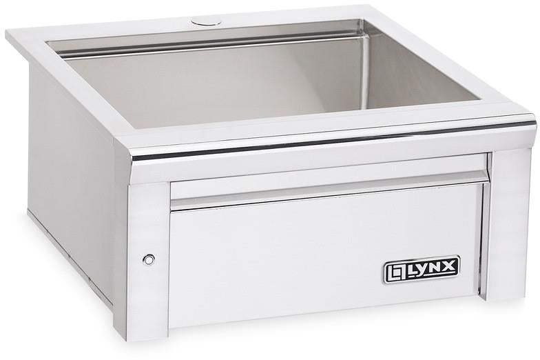 Lynx LSK24 Stainless Steel 24" Drop-In Single Bowl Outdoor Sink Detailed Pics