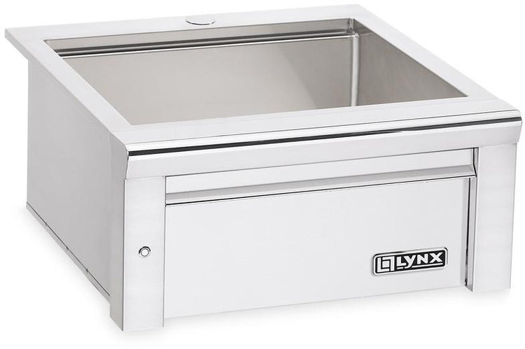 Lynx LSK24 Stainless Steel 24" Drop-In Single Bowl Outdoor Sink