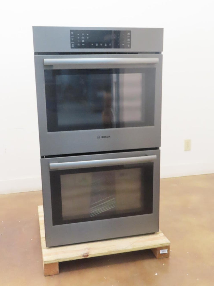 Bosch 800 Series HBL8642UC 30" Black Stainl. Double Electric Wall Oven Excellent