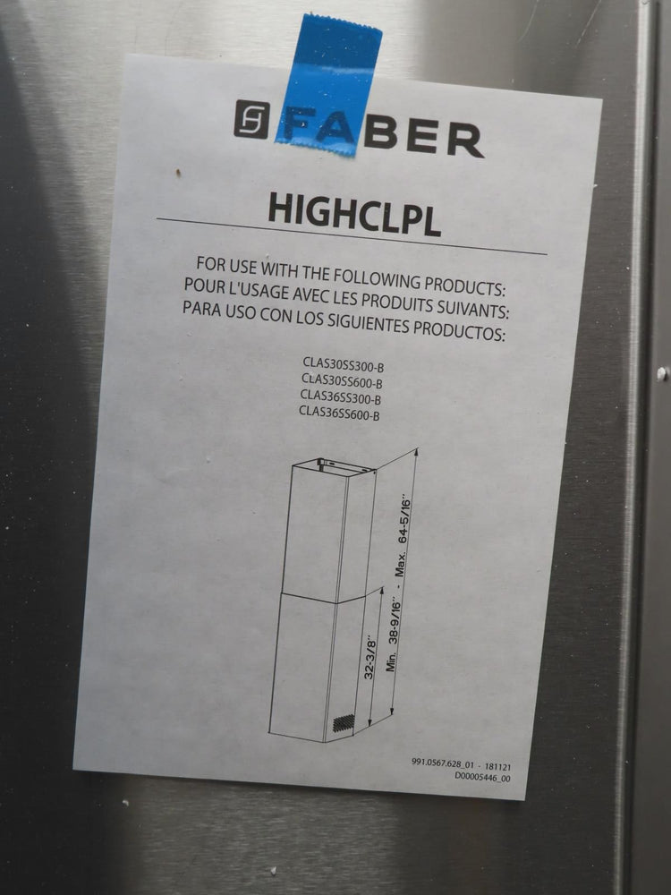 Faber HIGHCLPL High Ceiling Kit for Classica Plus Hoods