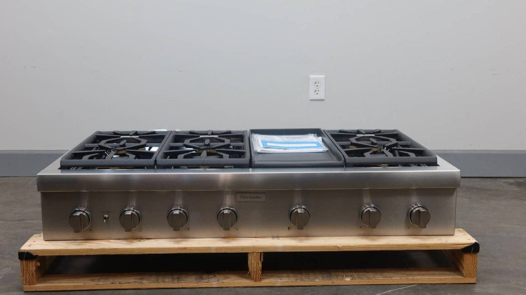 Thermador Professional Series SS 48" 6 Star Burner + Griddle Rangetop PCG486WD