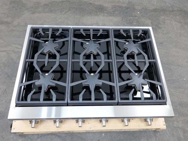 Thermador Professional Series 36" 6 Star Burner Stainless Gas Rangetop PCG366W
